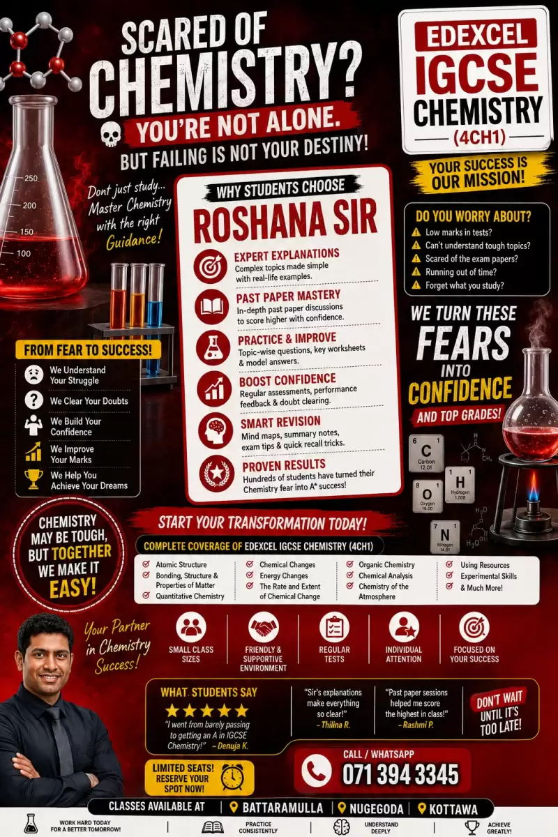 IGCSE Chemistry (Edexcel and Cambridge)