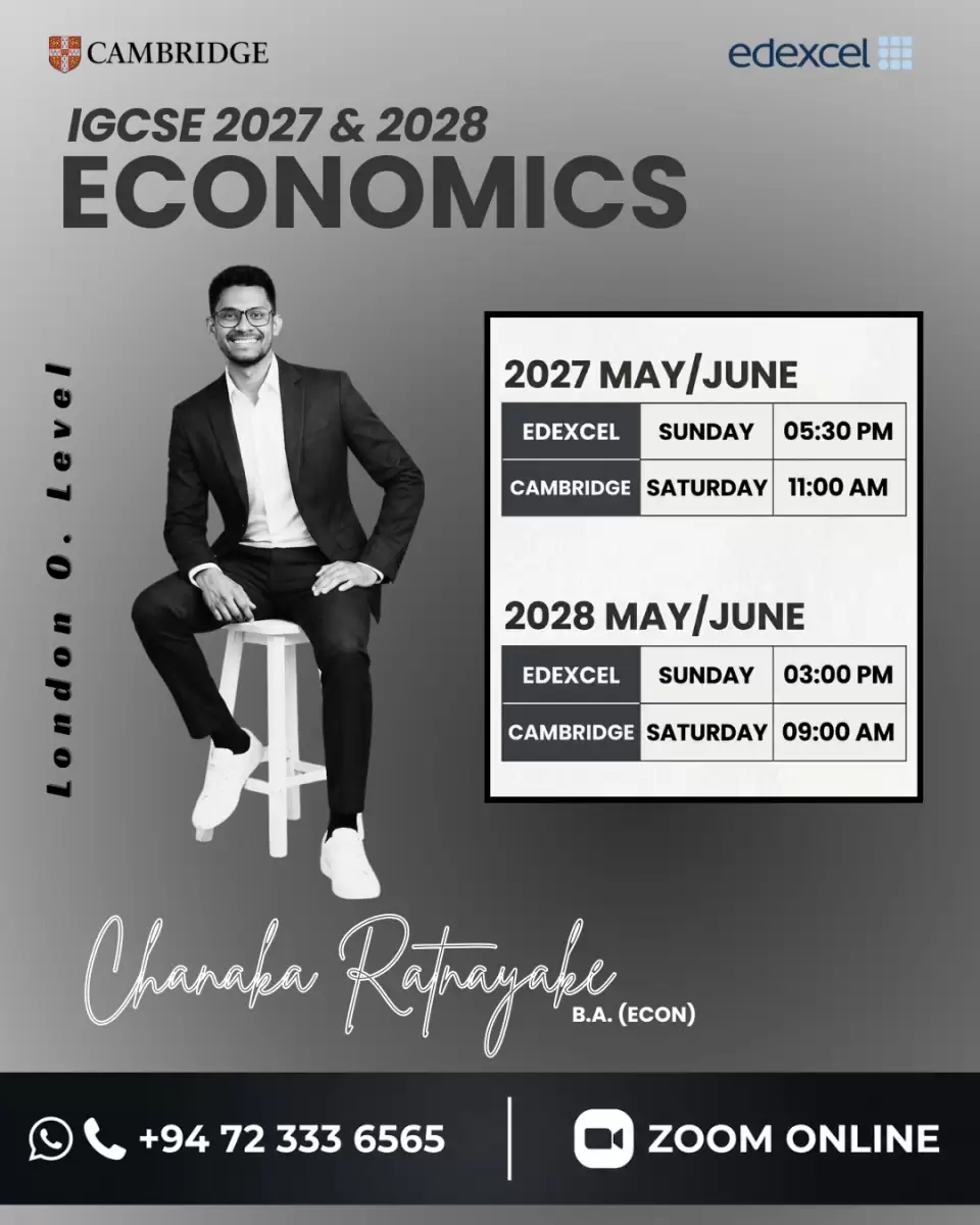 IGCSE ECONOMICS (Cambridge & Edexcel)