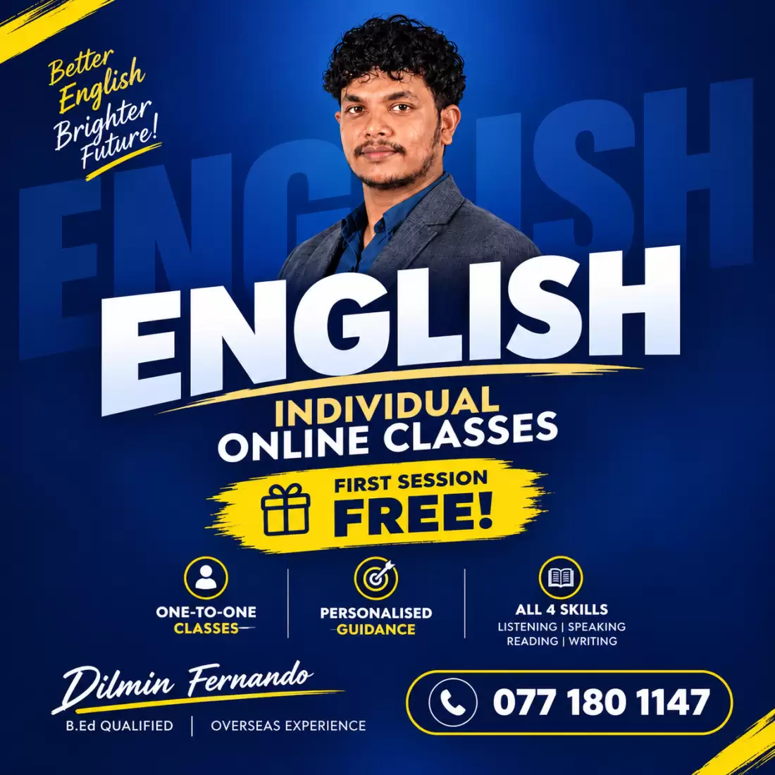 Improve Your English! FIRST SESSION FREE!