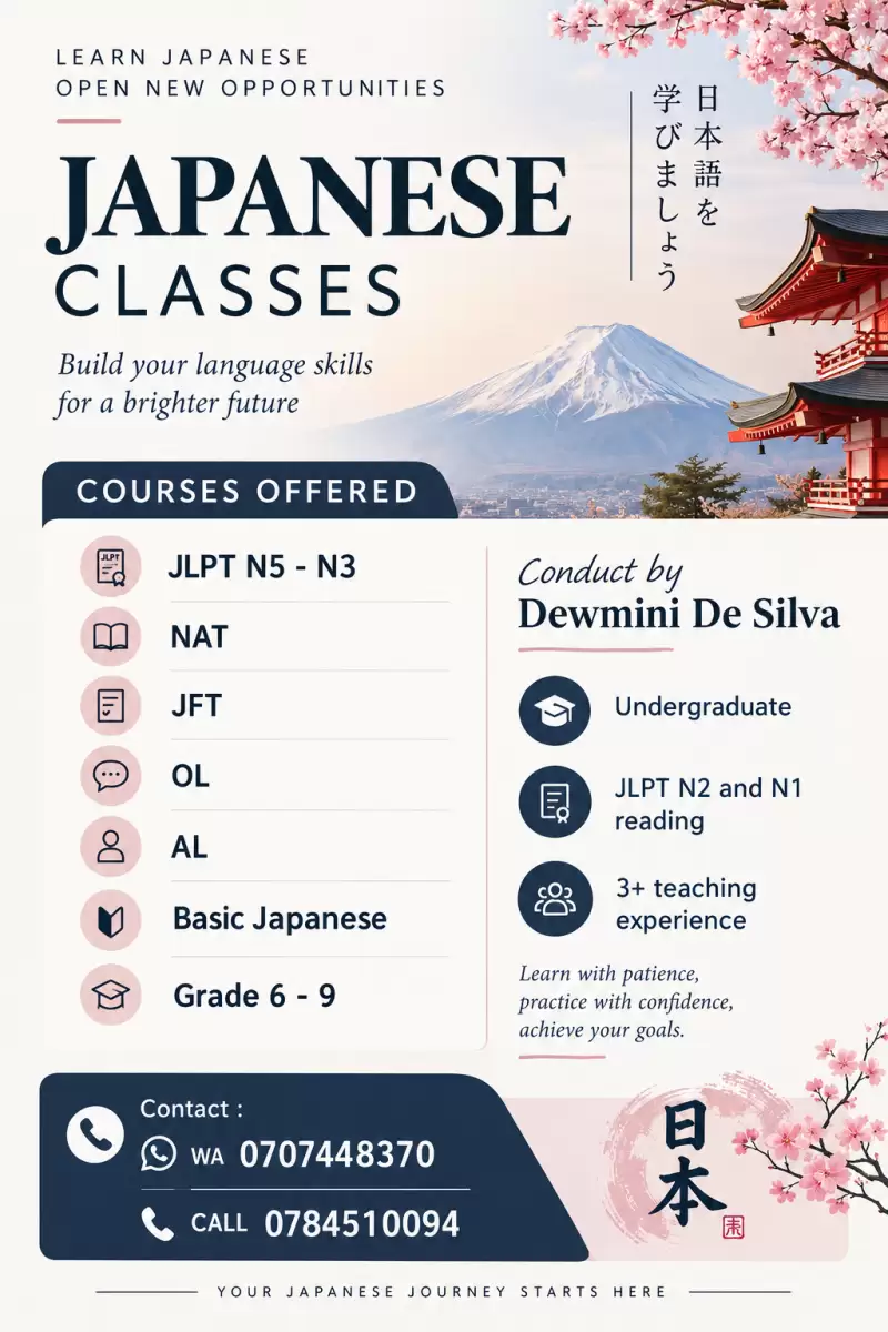 JAPANESE CLASSES 🎎