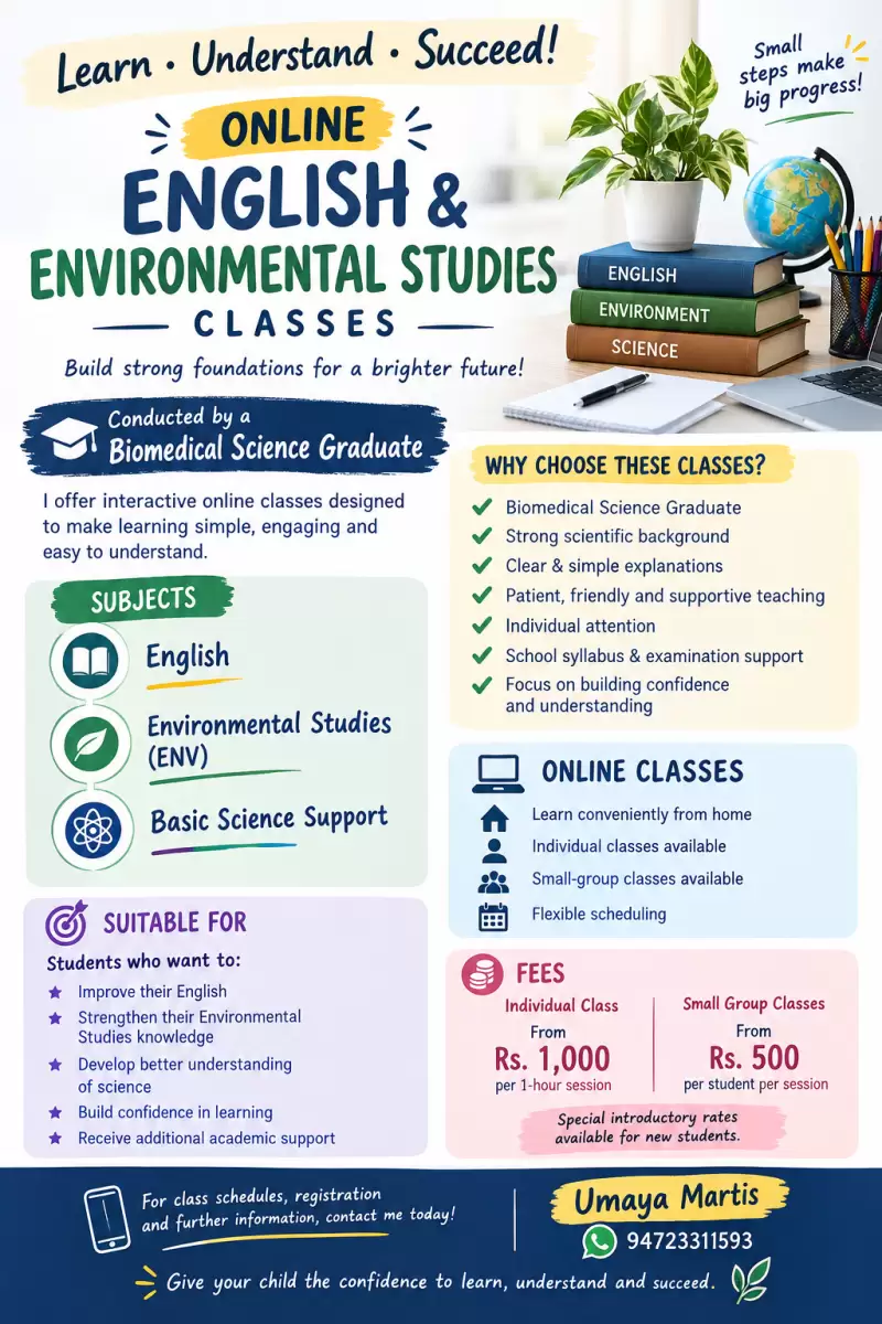 Learn • Understand • Succeed — Your Journey to Better English & Environmental Studies Starts Here!”