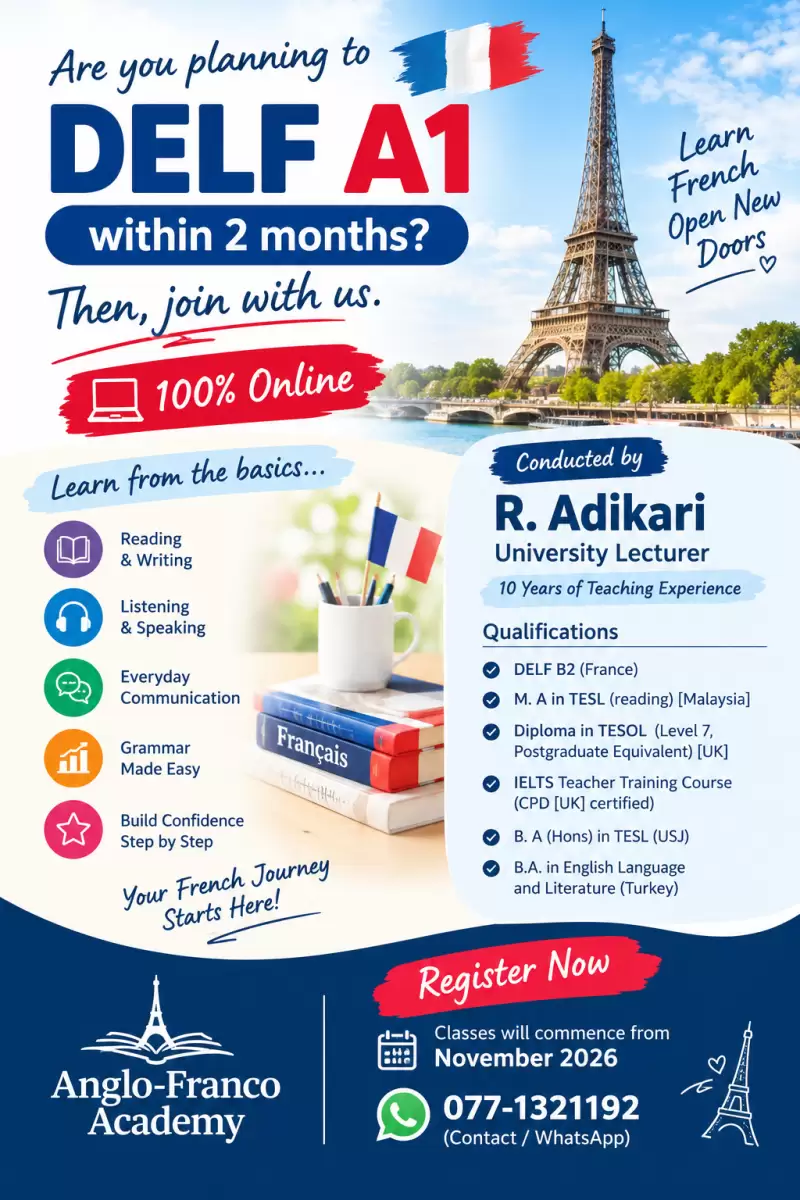 Let's do French within 2 months