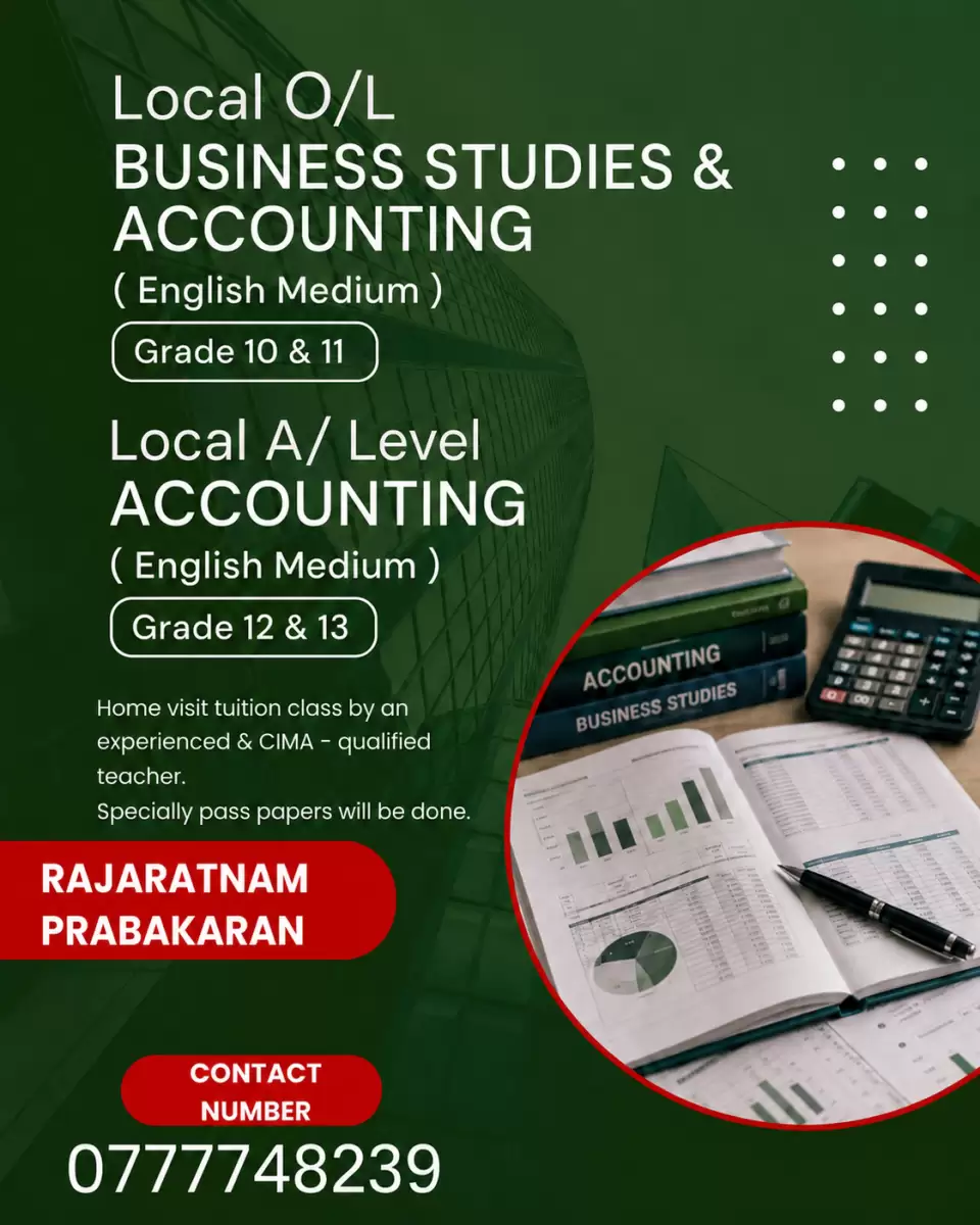 Local Advance Level Accounting classes ( English Medium)