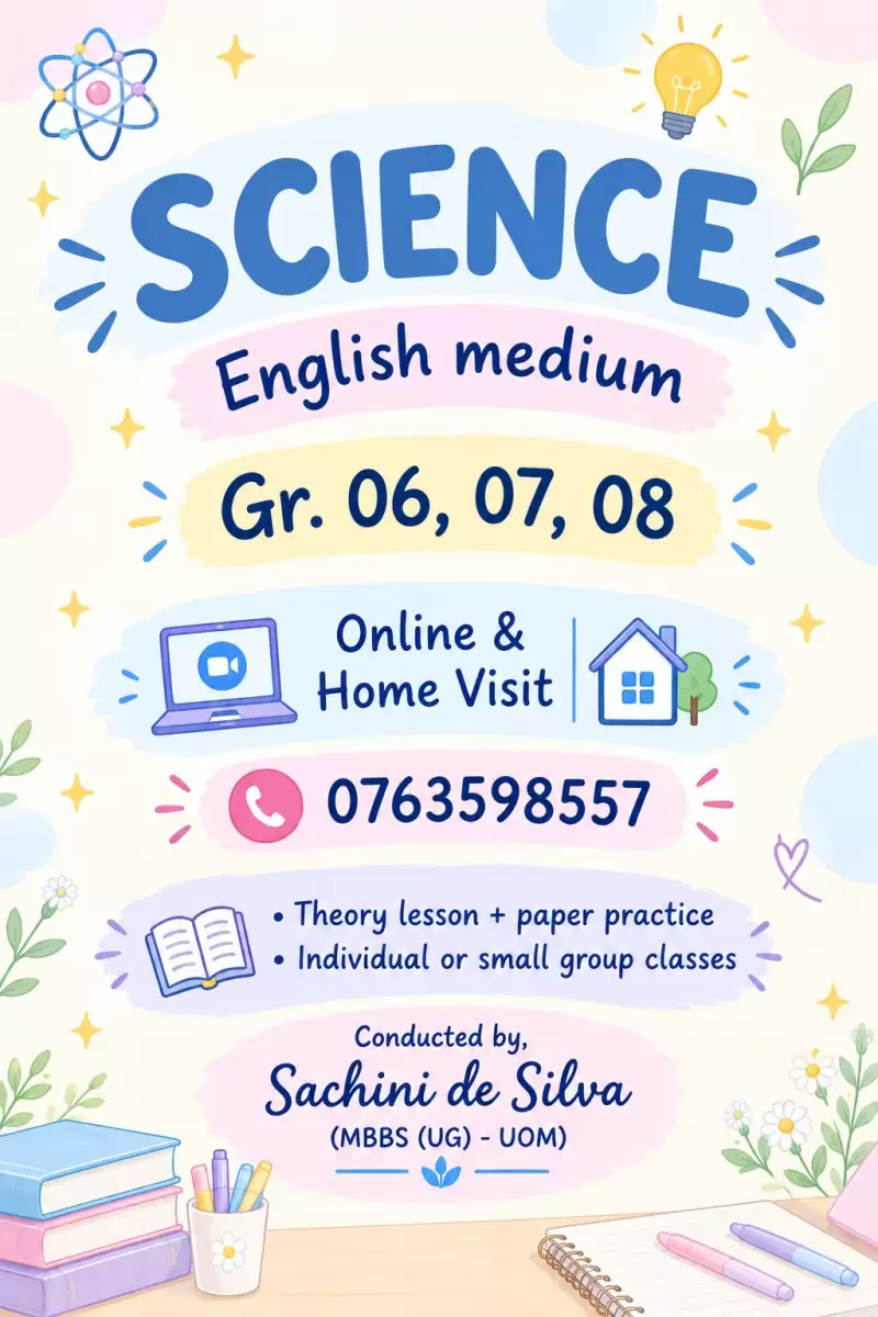 LOCAL syllabus Science English medium