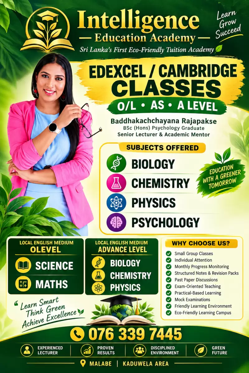 🎓 LONDON A/L – EDEXCEL & CAMBRIDGE 🧬 Biology ⚗️ Chemistry ⚡ Physics 🧠 Psychology