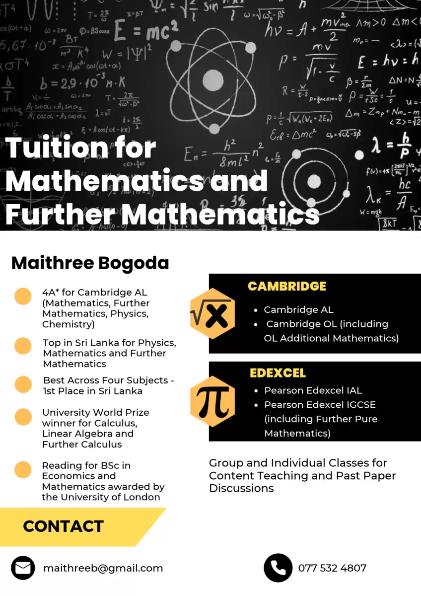 LONDON OL & AL MATHEMATICS AND FURTHER MATHEMATICS