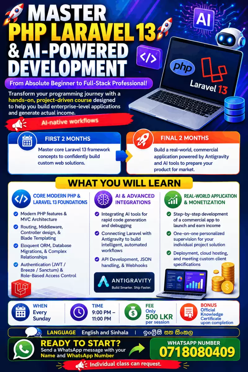 MASTER PHP LARAVEL 13 & AI-POWERED DEVELOPMENT