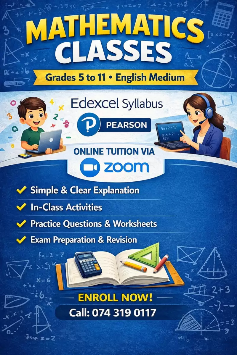 Mathematics Grade 6 to 11 English Medium