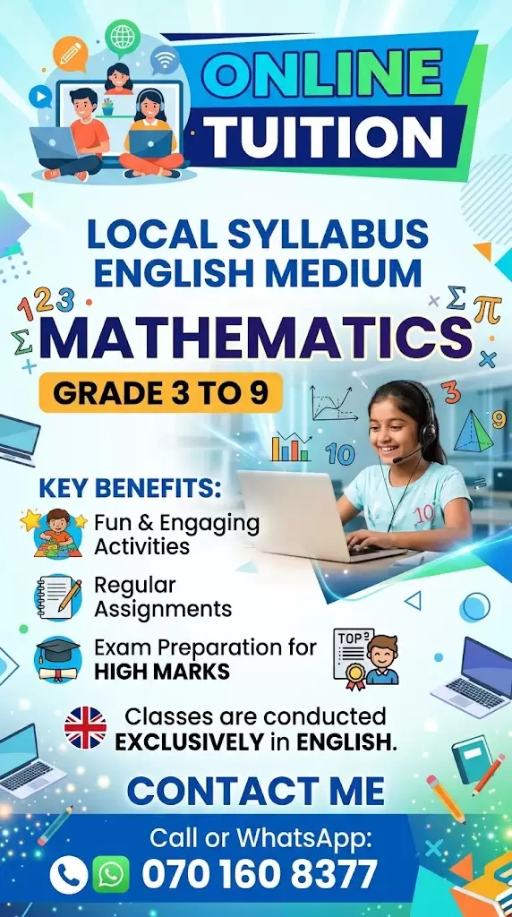 Mathematics Local Syllabus English medium