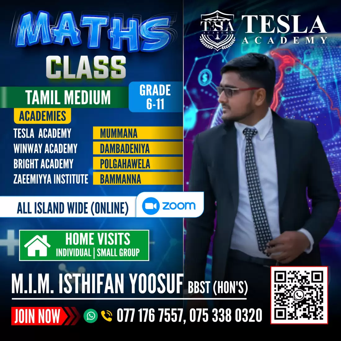 Maths Classes (Grade 06 - 11) Tamil Medium