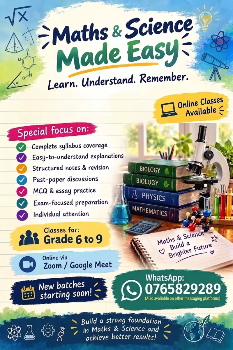 Maths & Science classes