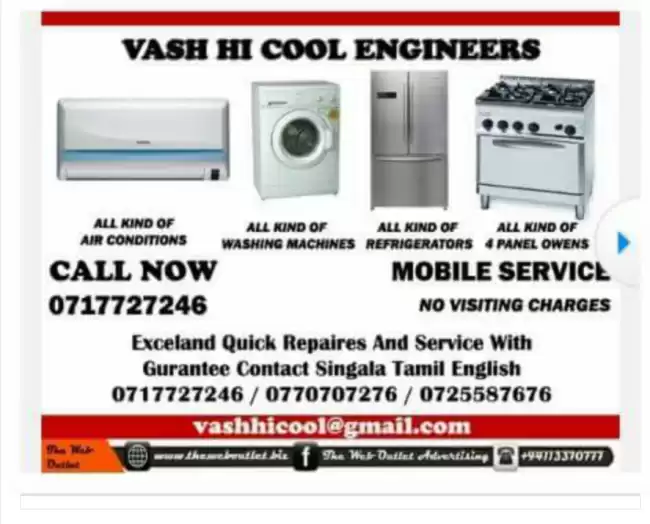 0717727246 Washing machine and fridge repair Colombo
