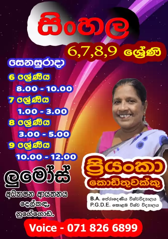 සිංහල 6-9