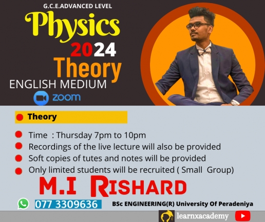 2024 A/L Physics English Medium