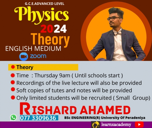 2024 A/L Physics English medium ( Online )