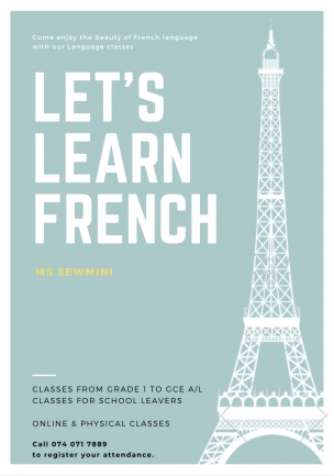 2024 French classes just began for School leaver and Adults