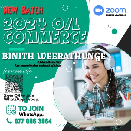 2024 O/L Commerce English Medium