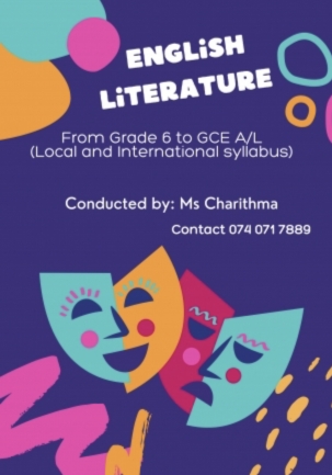 2025 GCE A/L English Literature class (Physical and Online)