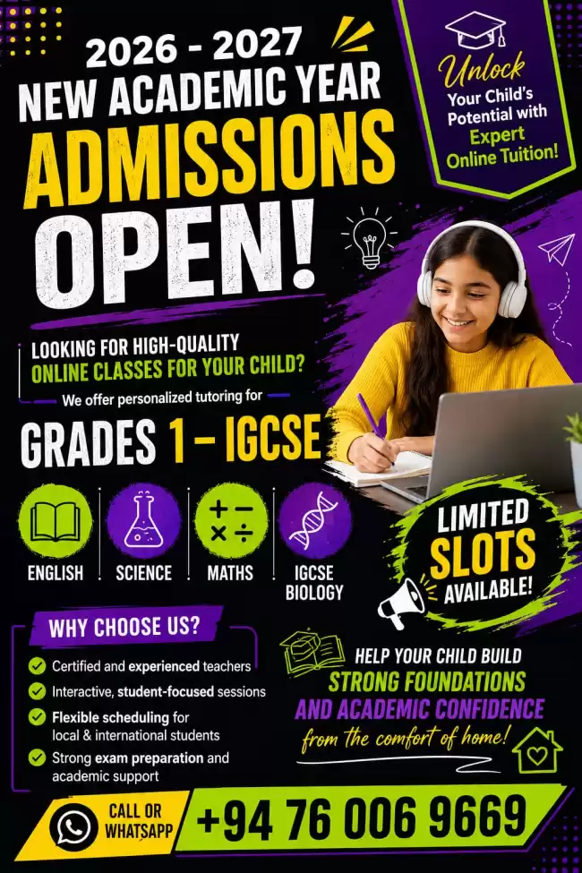 2026–2027 New Academic Year Admissions Now Open! 🌟 EDEXEL and CAMBRIDGE