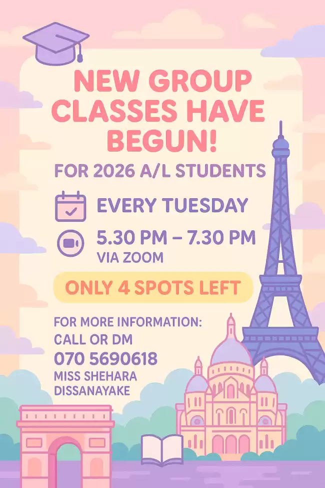 2026 A-level French Class