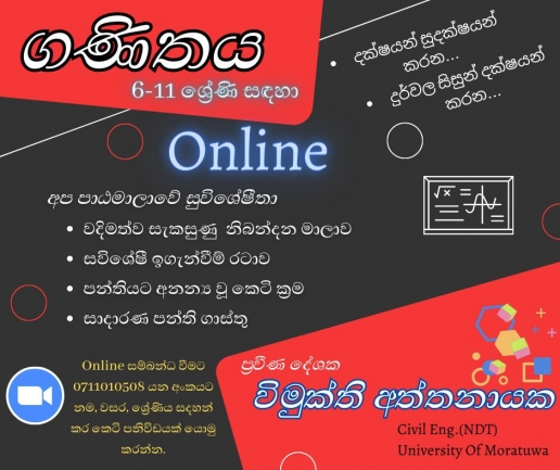 6-11 ශ්‍රේණි Individual Classes