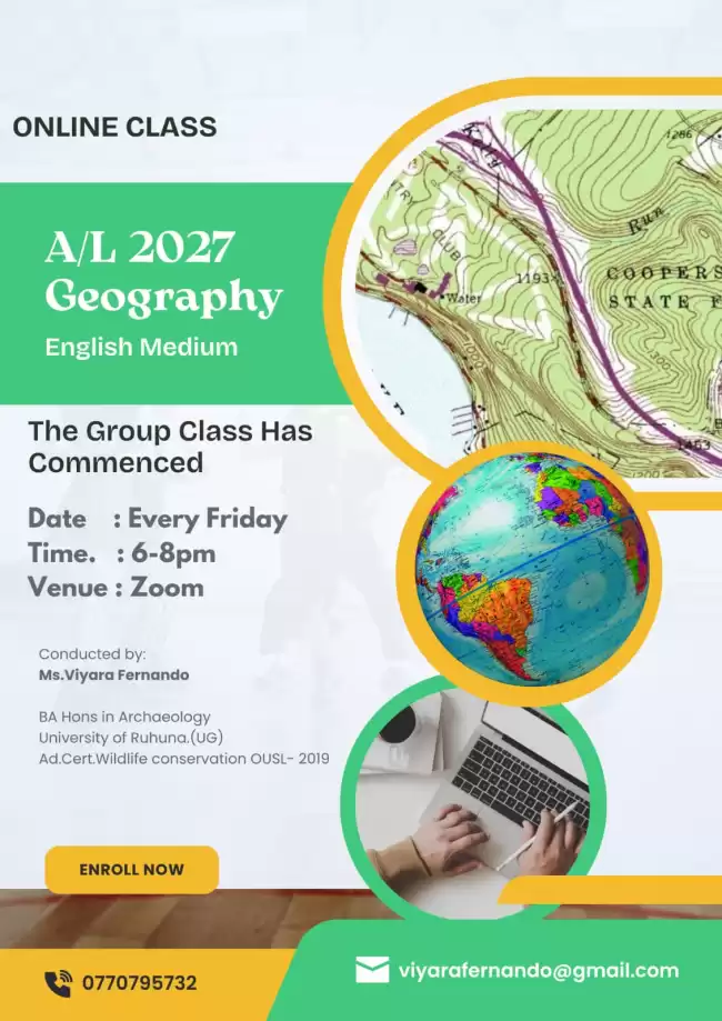A/L 2027 Geography English Medium Classes