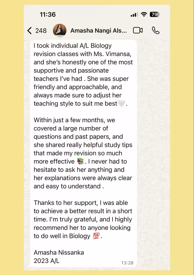 A/L Biology Classes
