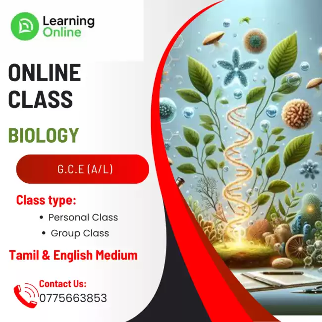 A/L Biology online classes for Tamil & English medium