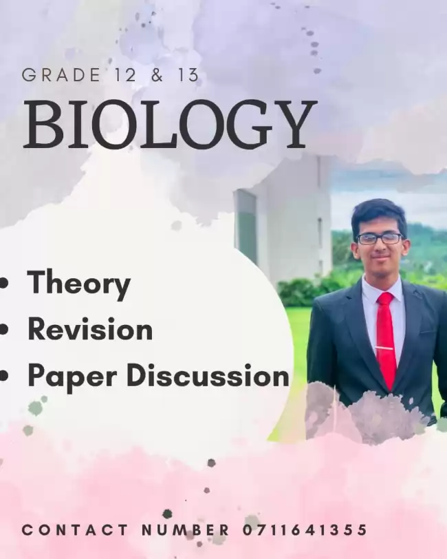 A/L BIOLOGY (PAPER/REVISION) – SINHALA MEDIUM [නිවසට පැමිණ හෝ මාර්ගගතව ඉගැන්වීම් කටයුතු සිදුකිරීම.]