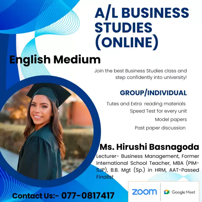 A/L Business Studies - English Medium (Online)