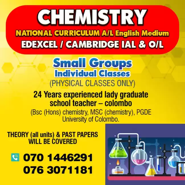 A/L CHEMISTRY (NATIONAL) , / EDEXCEL/ CAMBRIDGE