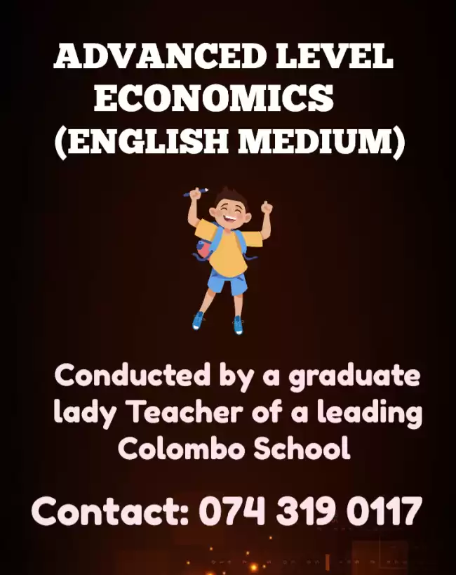 A/L Economics English Medium