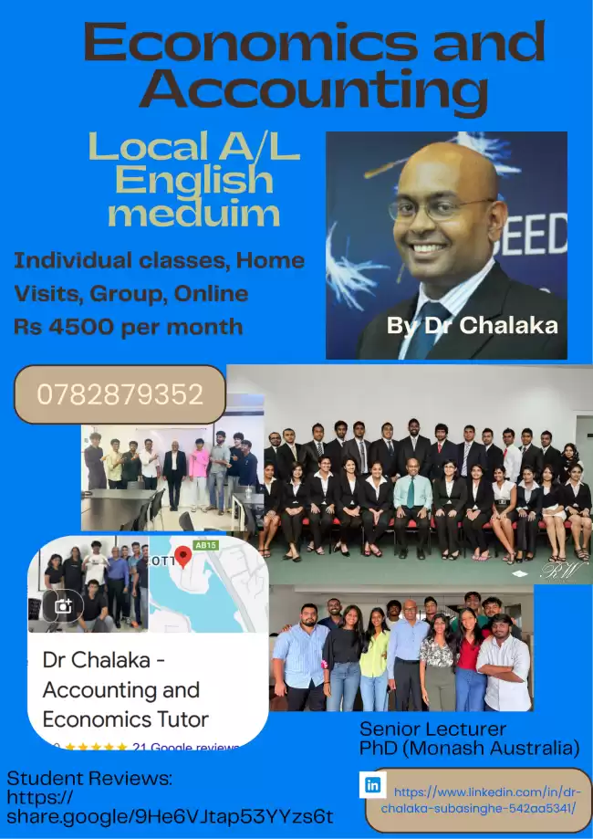 A/L Economics English Medium (Local syllabus)