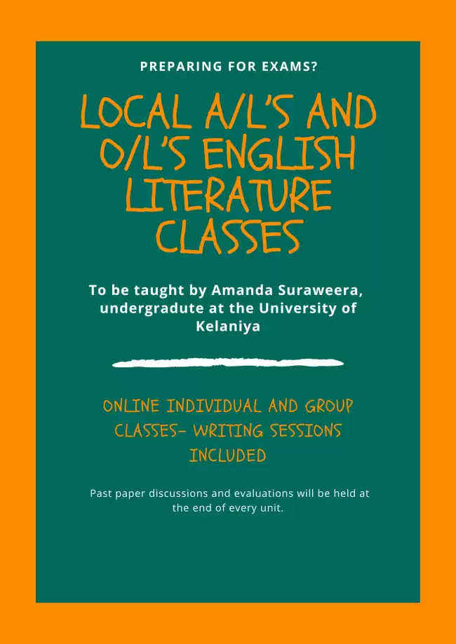 A/L English literature classes