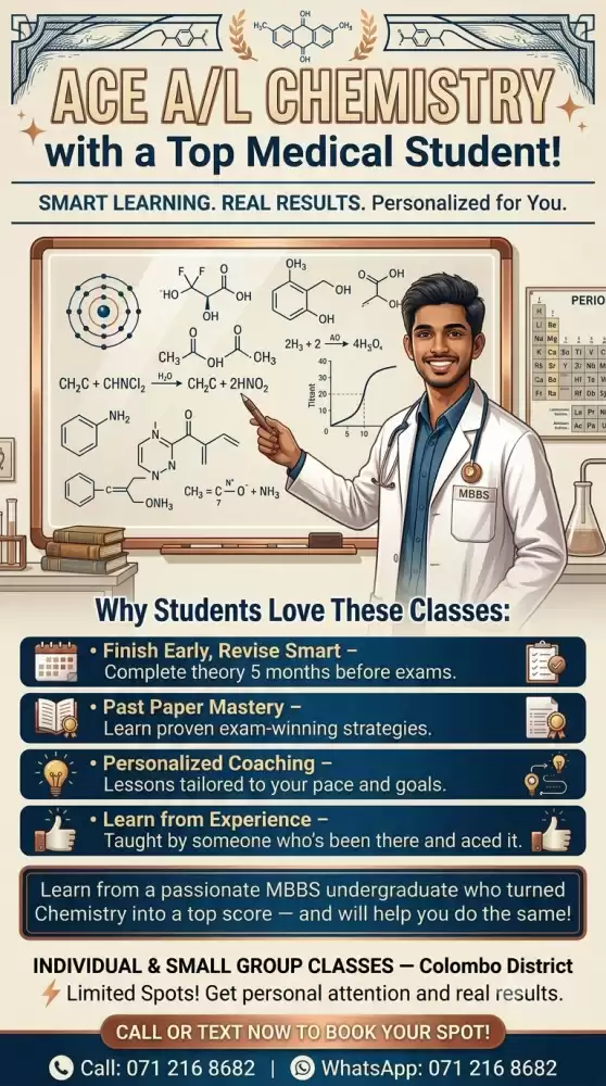 A/L English medium Chemistry.