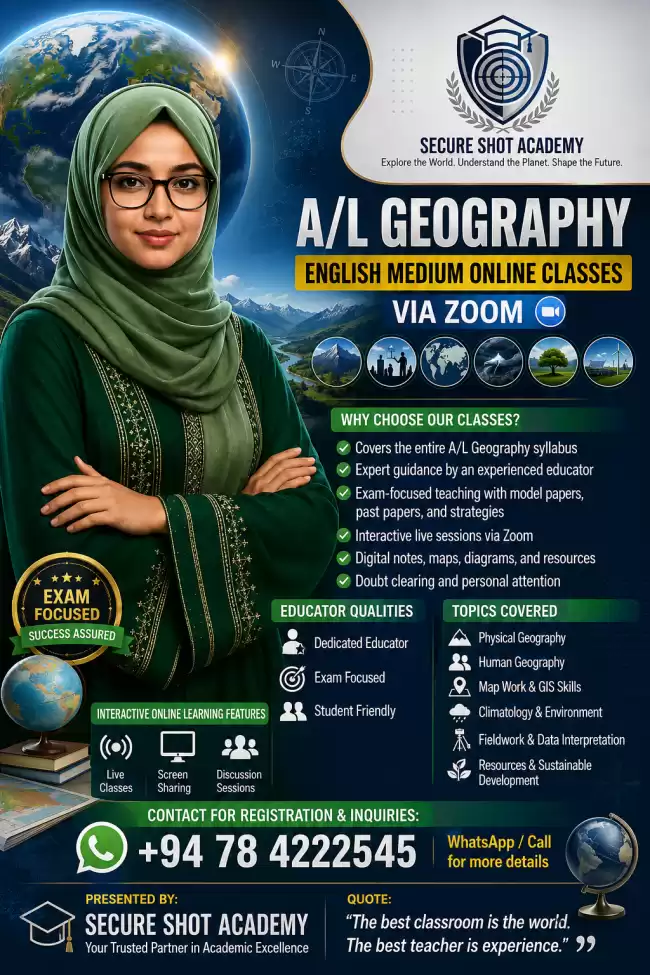 A/L Geography English Medium