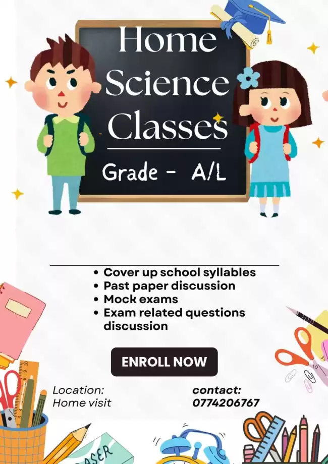 A/L Home Science classes