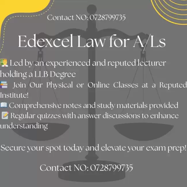 A/L Law for edexcel / Cambridge Students