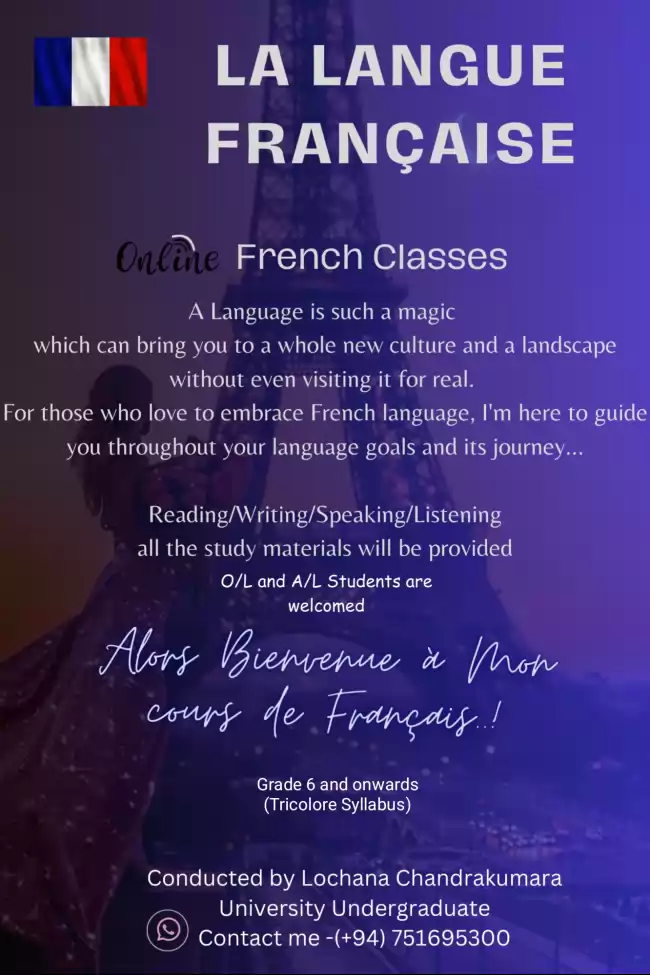 A/L, O/L FRENCH ONLINE