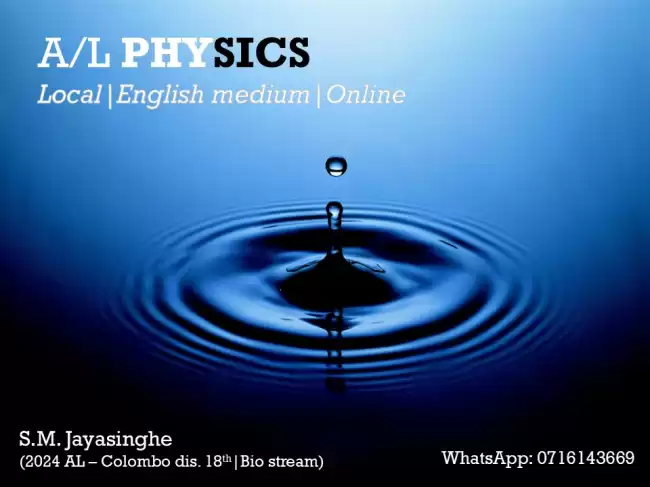 A/L Physics|English medium|Local syllabus