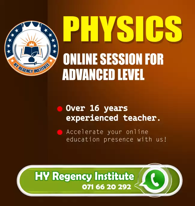 A/L Physics Individual Home Visit Class