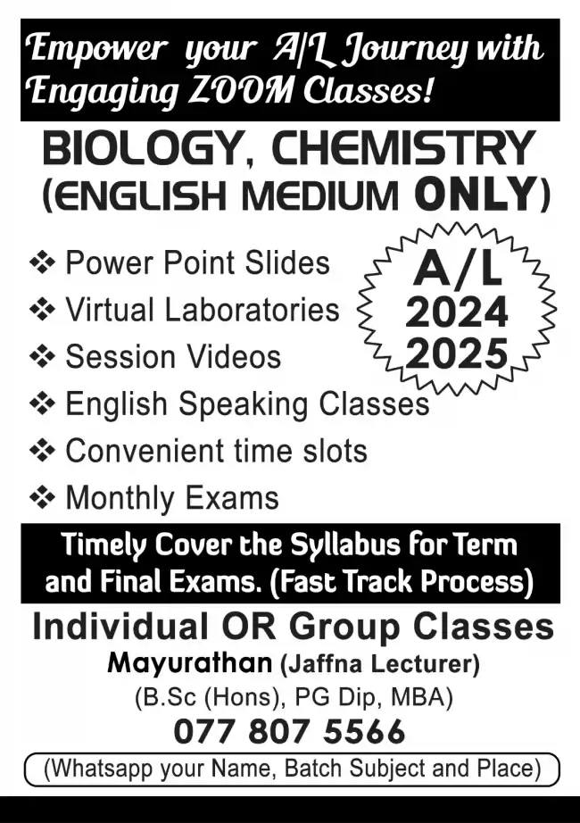 A/L2025BiologyEM-online Group by Jaffna lecturer