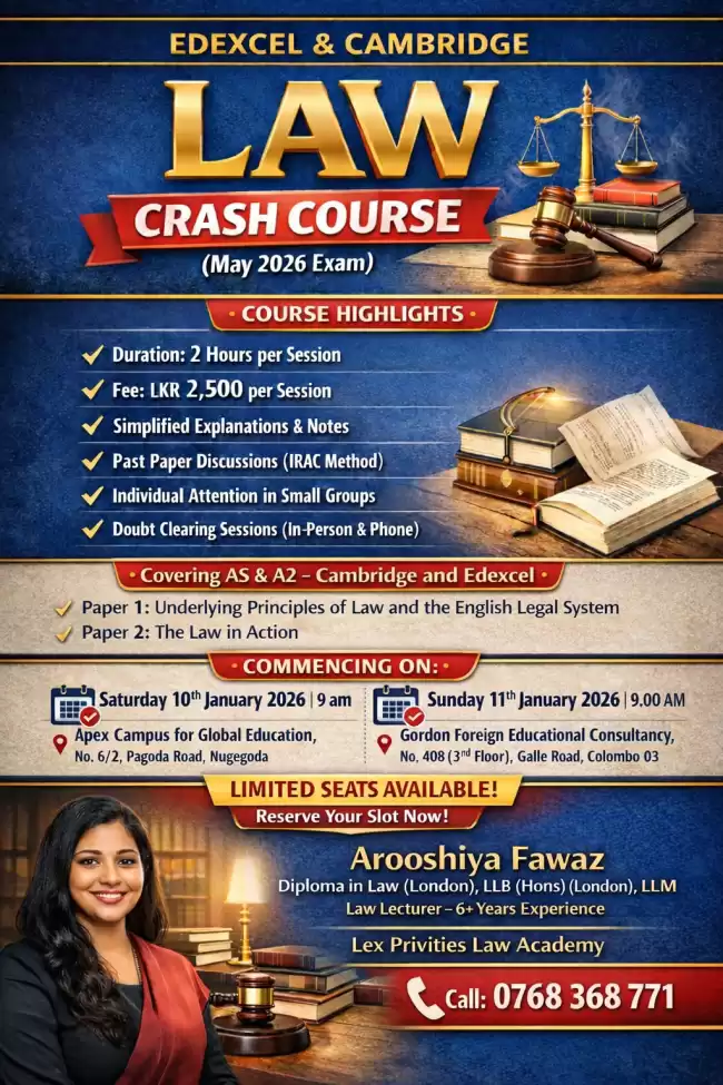 Advanced Law Revision Programme – Cambridge & Edexcel (May/June 2026)