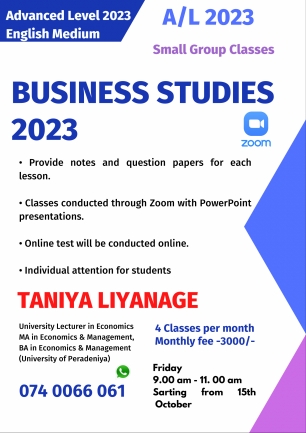 Advanced Level Business Studies 2023