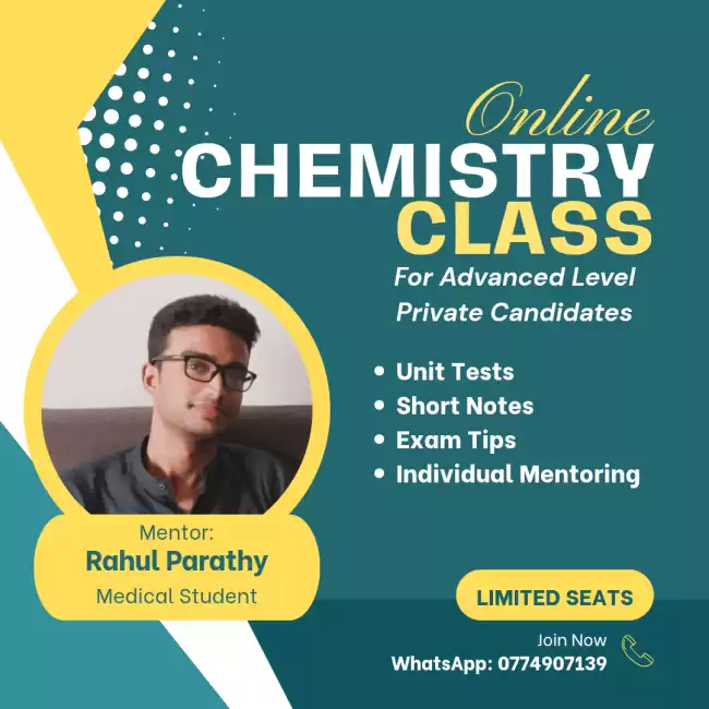 Advanced Level Chemistry for Private Candidates