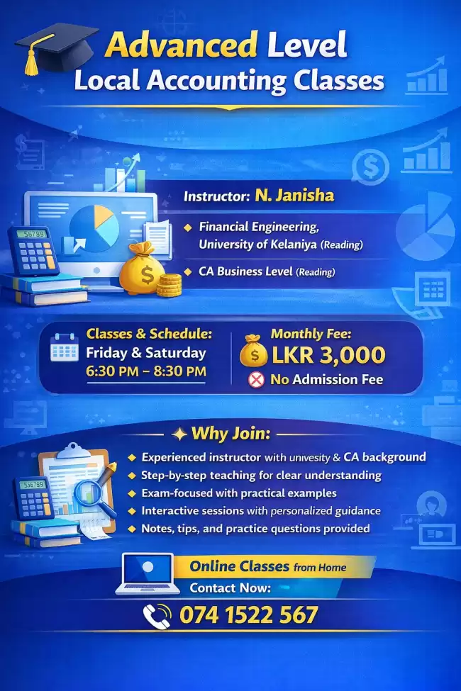 Advanced Level Local Accounting Classes