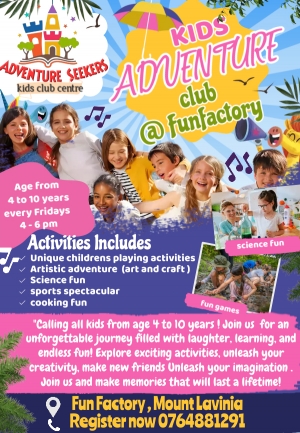 Adventure seekers kids fun club @ funfactory