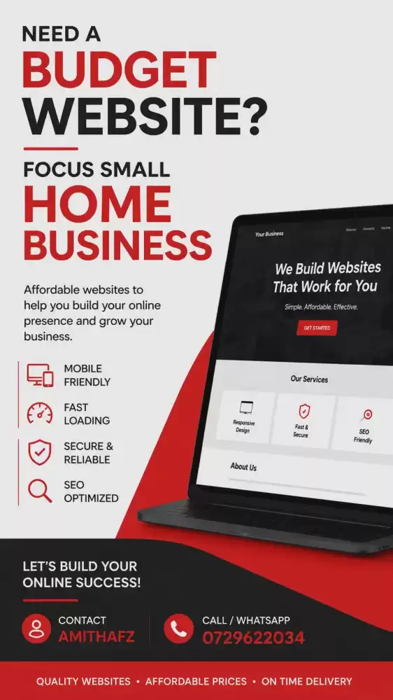 Affordable Website Design for Small & Home Businesses in Sri Lanka Need a professional website without spending a fortune? We help small businesses, h