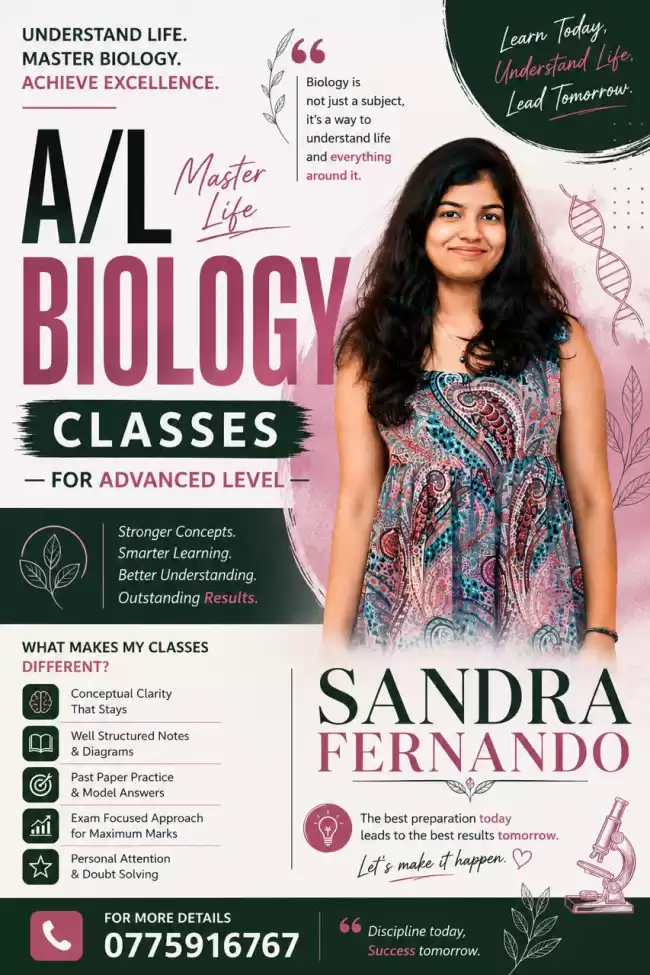 AL Biology English Medium Classes