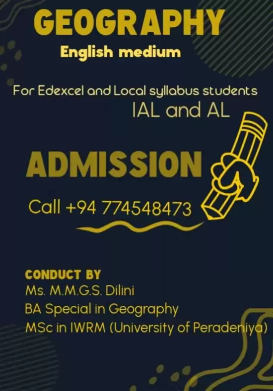 AL Geography (English Medium) - Enrolling Now